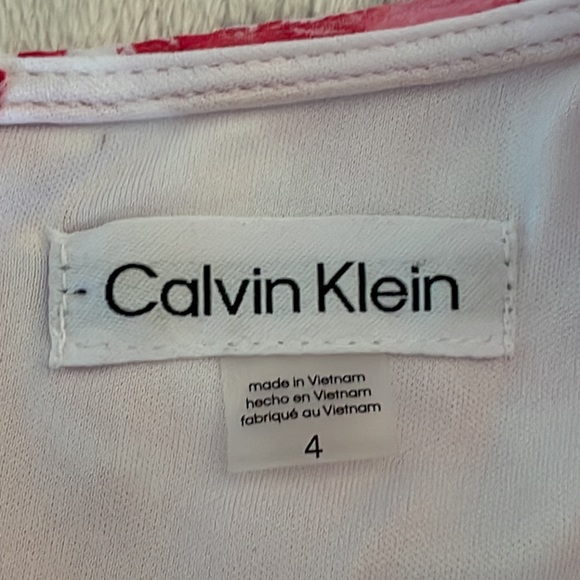 Calvin Klein Chiffon Floral Sleeveless Maxi Dress - Picture 6 of 6